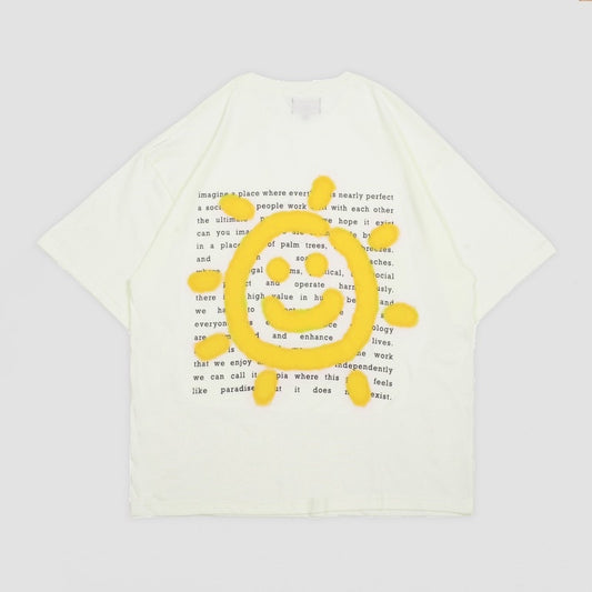 FAITH FADE UTOPIA - Sunney Oversized Tee (Broken White)