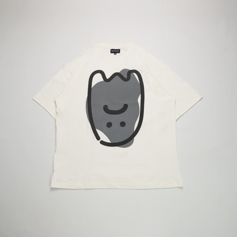 FAITH FADE CHILDHOOD MEMORIES - Saddey Ghostey Big Oversized Tee (Broken White)