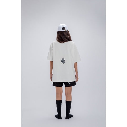 FAITH FADE CHILDHOOD MEMORIES - Saddey Ghostey Big Oversized Tee (Broken White)