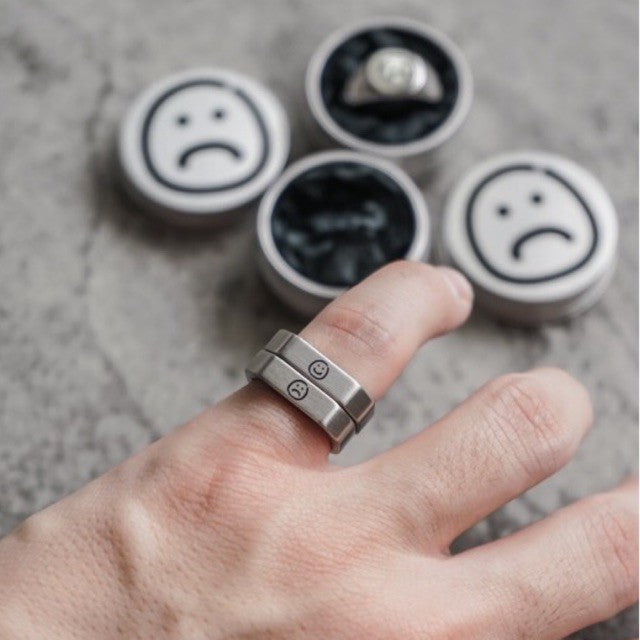 FF THIN RING (SMILEY - SADDEY)