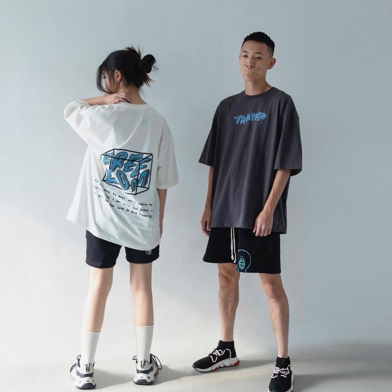 FAITH FADE DYSTOPIA - Trapped Oversized Tee (Broken White)