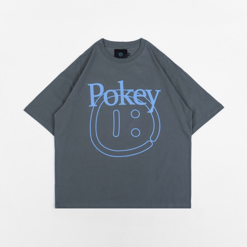 FAITH FADE Absence of Happiness - Outline Pokey Oversized Tee (Grey)