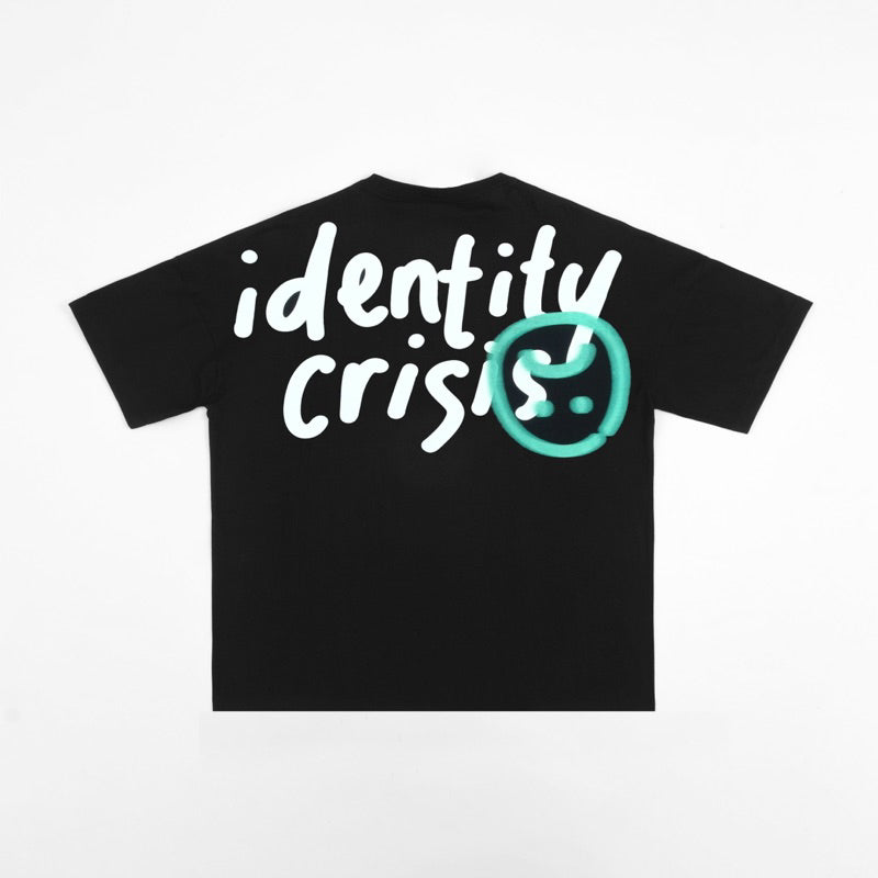 FAITH FADE Absence of Happiness - Identity Crisis Wide Oversized Tee (Black)