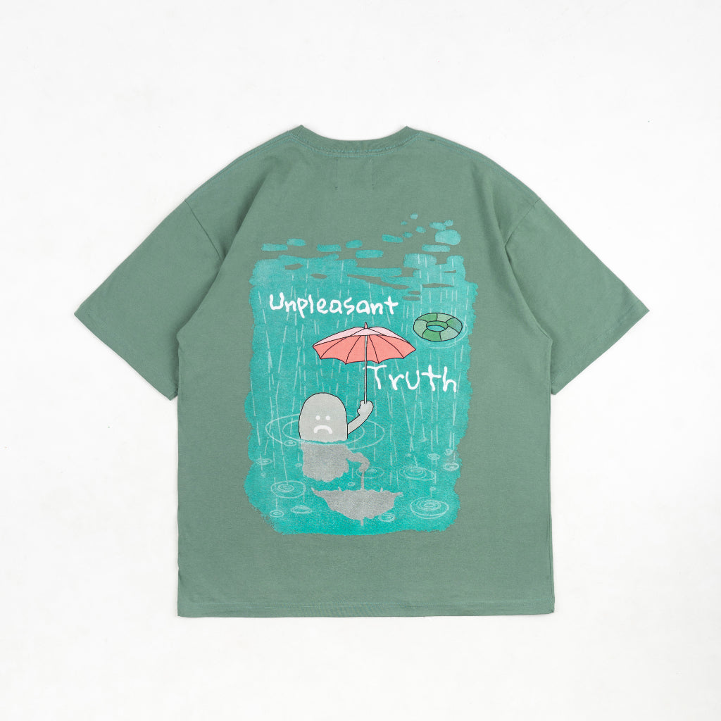 FAITH FADE Moral Corruption - Unpleasant Truth Oversized Tee (Dusty Green)