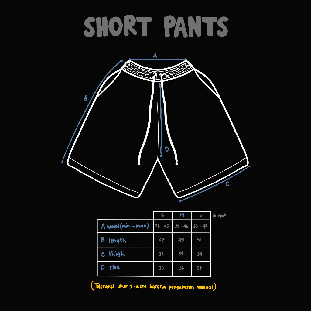 FAITH FADE - Smiley Short Pants (Black)