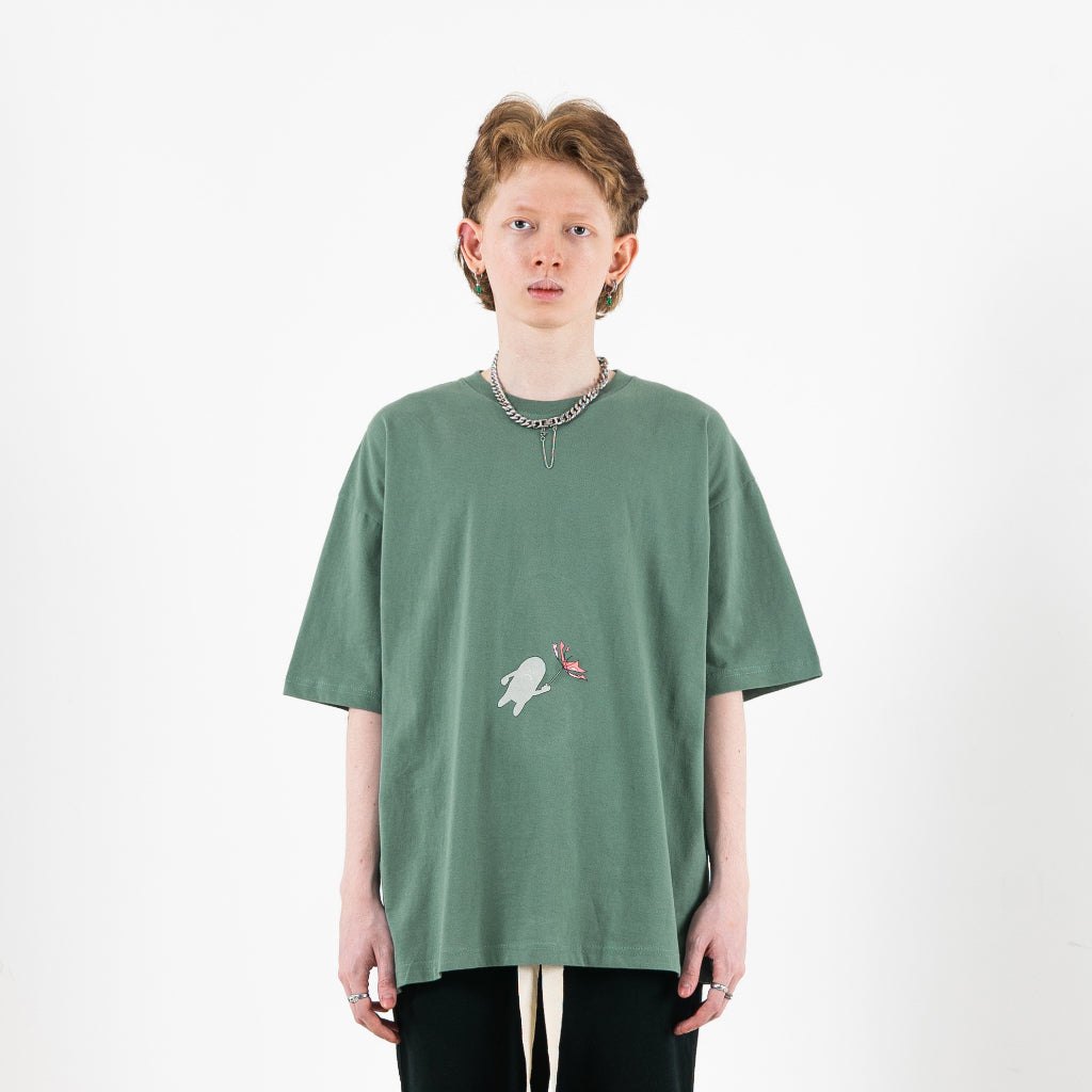 FAITH FADE Moral Corruption - Unpleasant Truth Oversized Tee (Dusty Green)