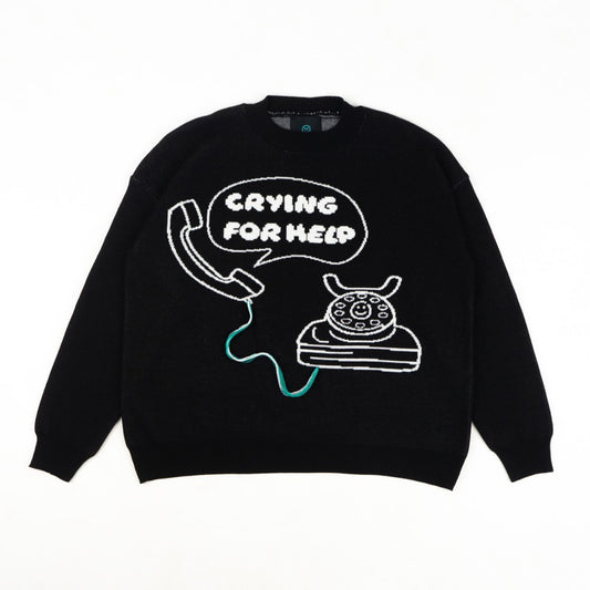 FAITH FADE - Knitwear Crying For Help (Black)