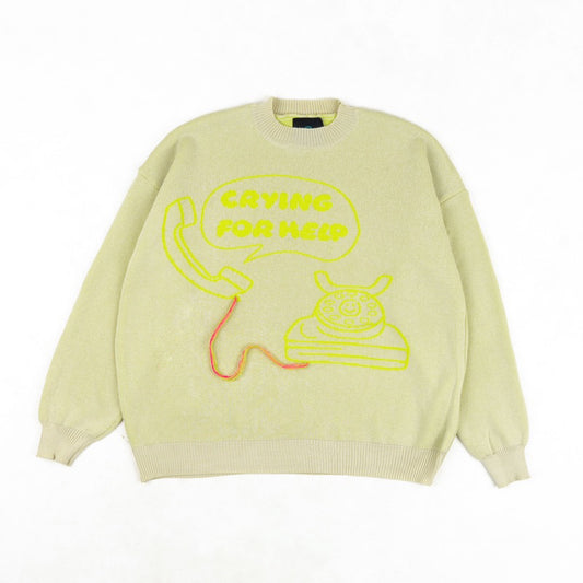 FAITH FADE - Knitwear Crying For Help (Cream)