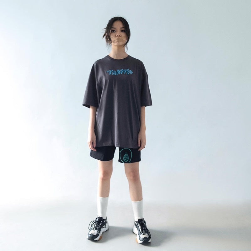 FAITH FADE DYSTOPIA - Trapped Oversized Tee (Grey)