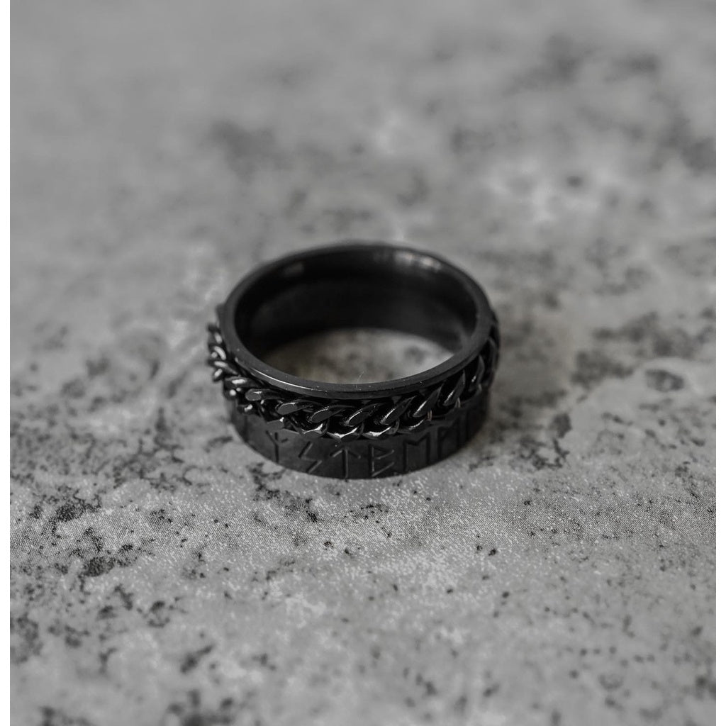 FAITH FADE - Rune Chain Ring