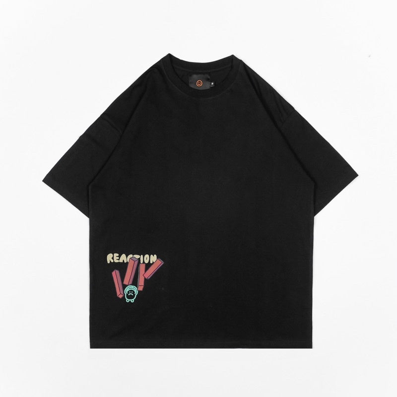 FAITH FADE LOTU - Action Reaction Oversized Tee (Black)